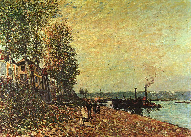 Alfred Sisley The Tugboat China oil painting art